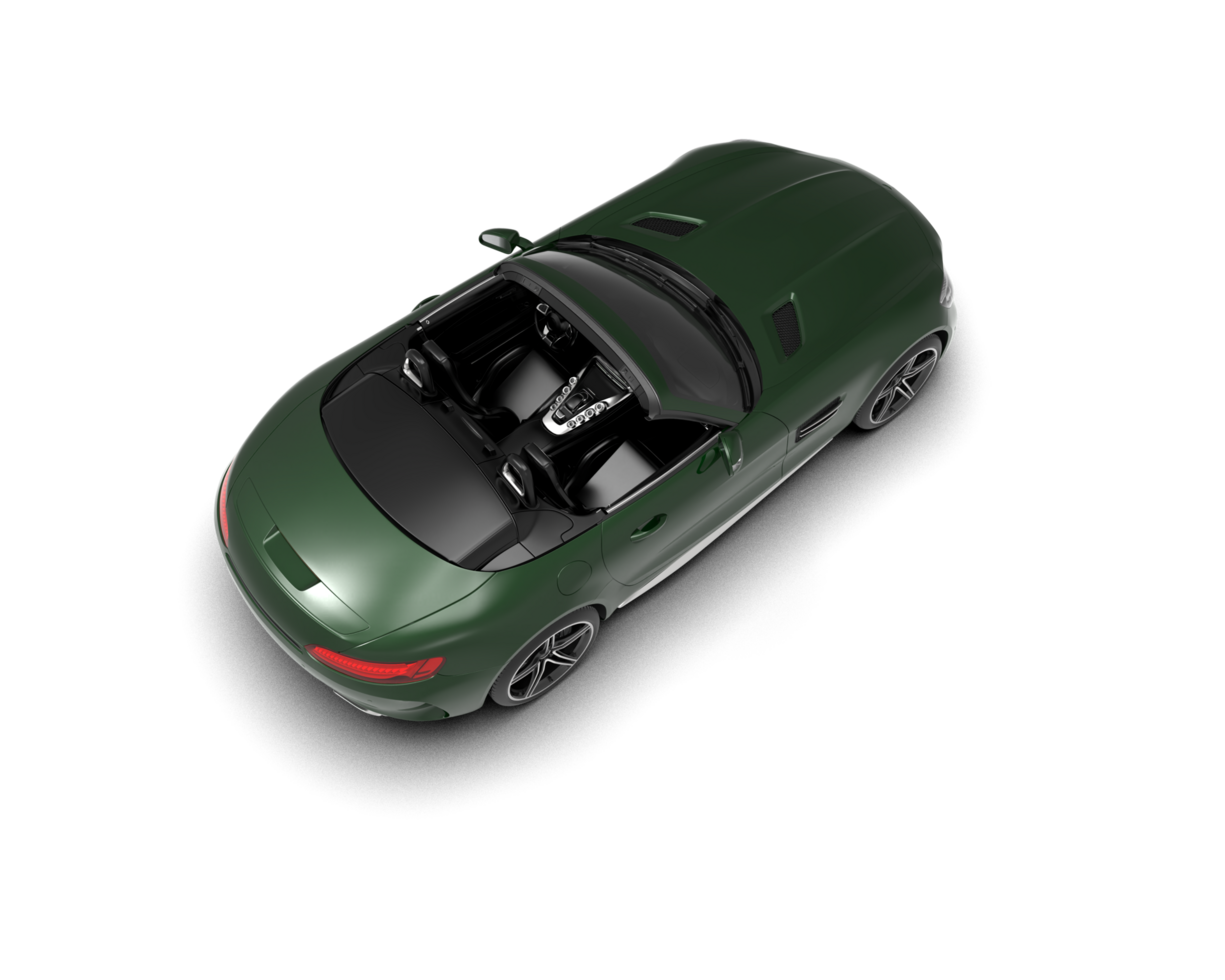Realistic sport car isolated on background. 3d rendering - illustration png