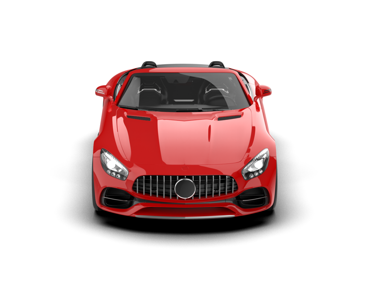 Realistic sport car isolated on background. 3d rendering - illustration png
