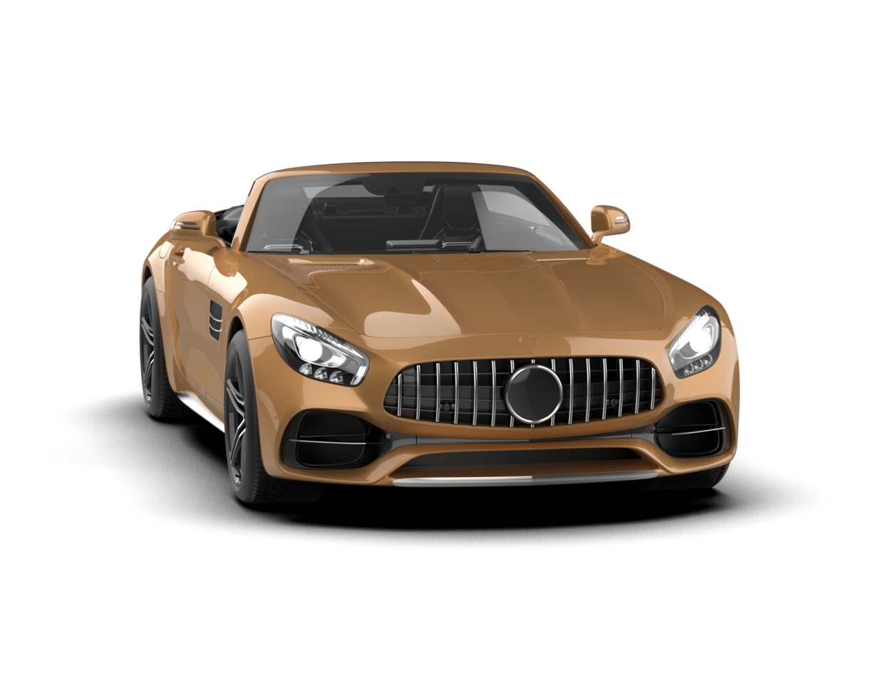 Realistic sport car isolated on background. 3d rendering - illustration png