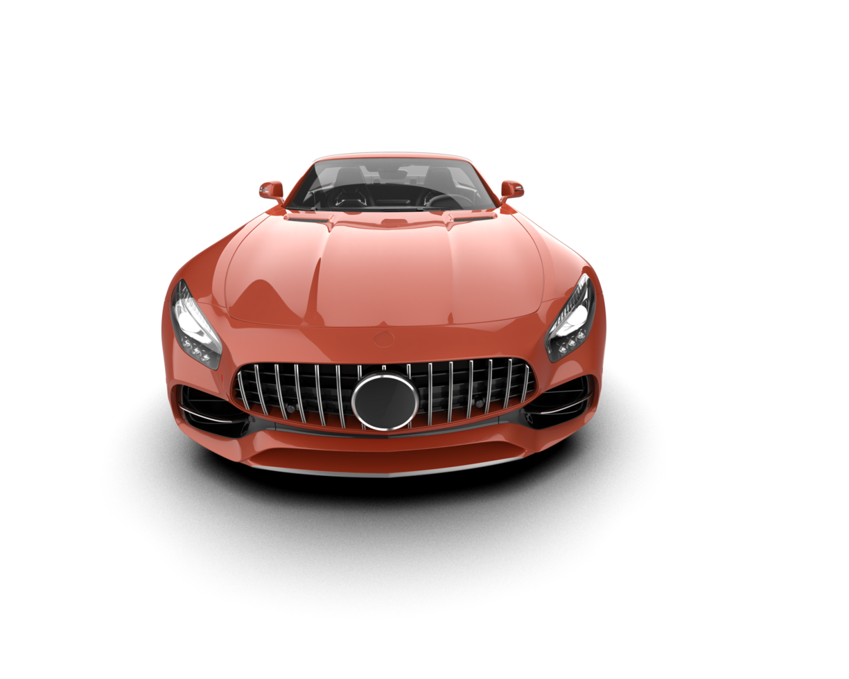 Realistic sport car isolated on background. 3d rendering - illustration png