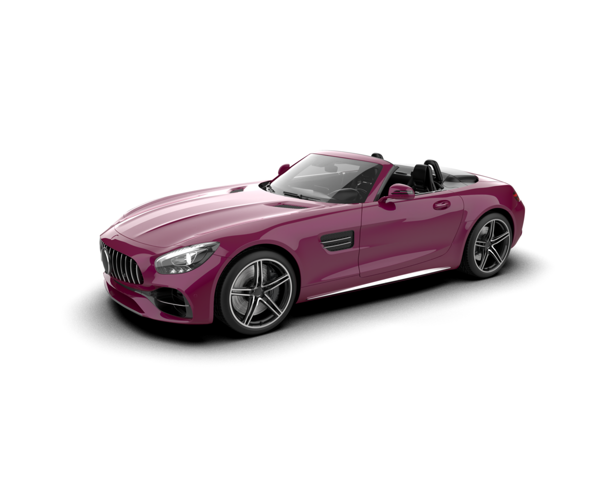 Realistic sport car isolated on background. 3d rendering - illustration png