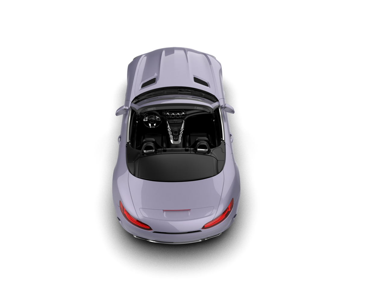 Realistic sport car isolated on background. 3d rendering - illustration png