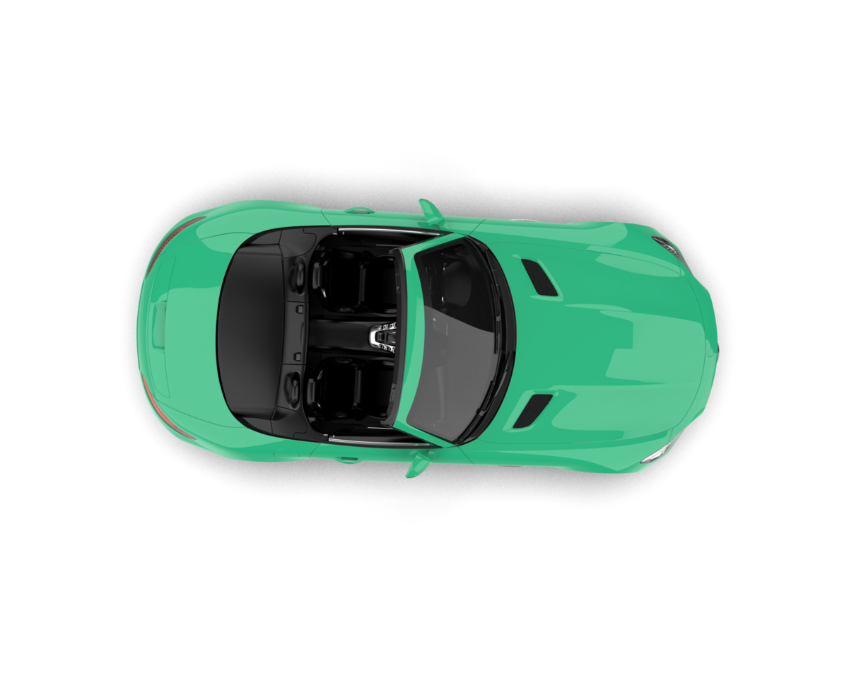 Realistic sport car isolated on background. 3d rendering - illustration png