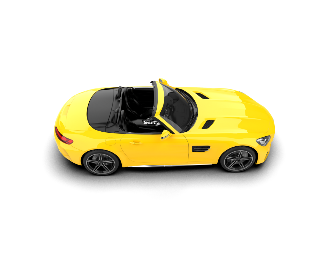Realistic sport car isolated on background. 3d rendering - illustration png
