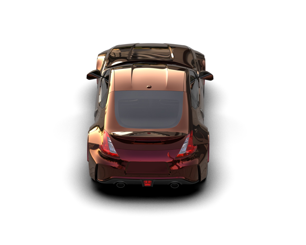 Realistic sport car isolated on background. 3d rendering - illustration png