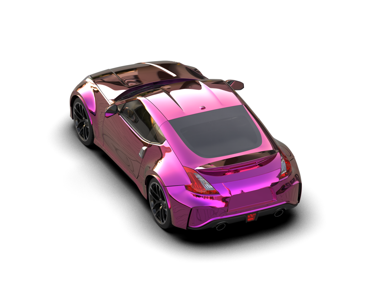 Realistic sport car isolated on background. 3d rendering - illustration png