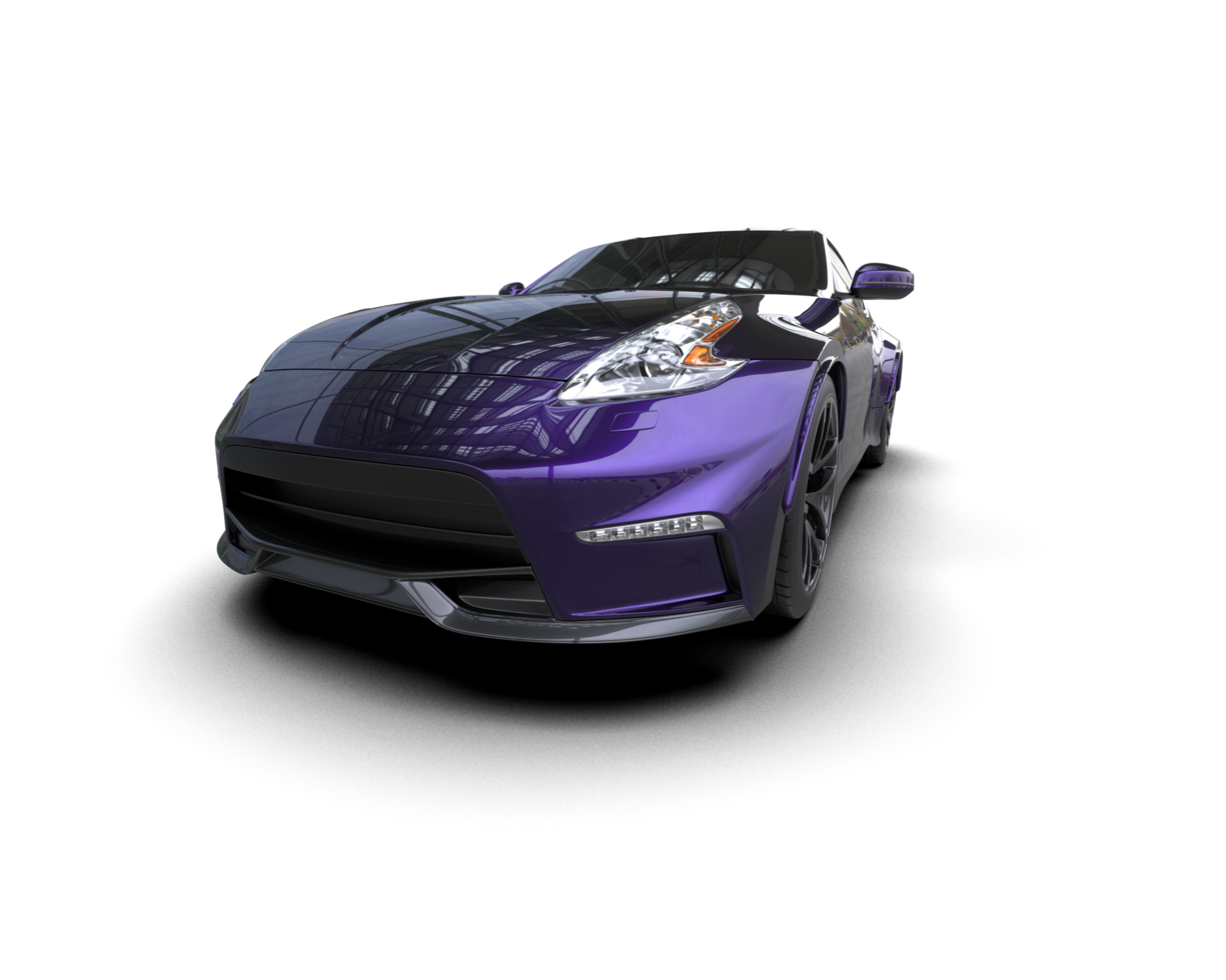 Realistic sport car isolated on background. 3d rendering - illustration png