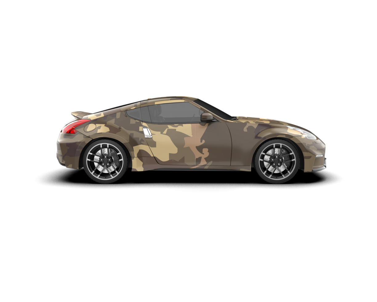 Realistic sport car isolated on background. 3d rendering - illustration png