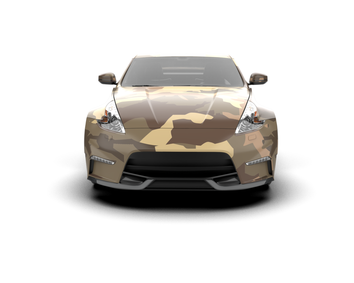 Realistic sport car isolated on background. 3d rendering - illustration png