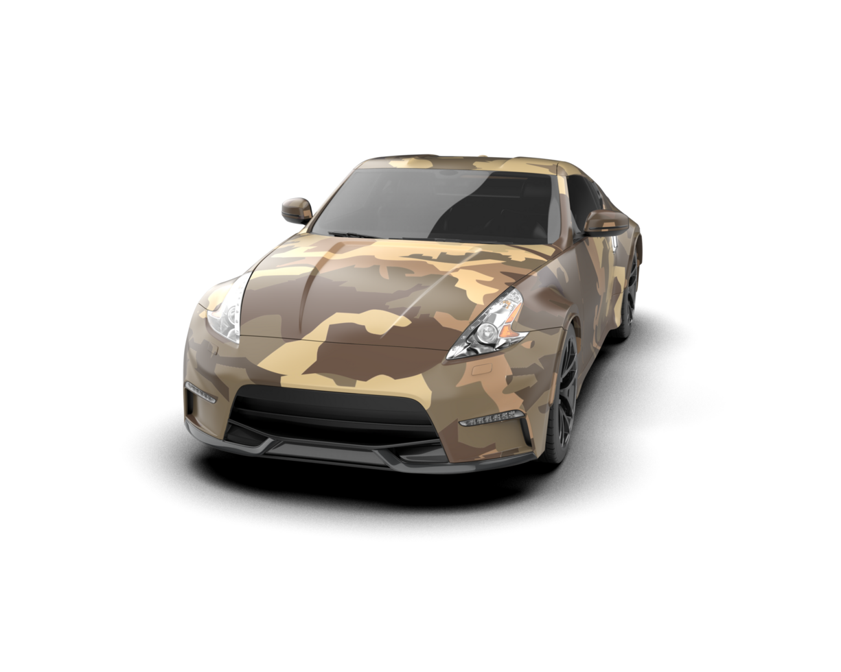 Realistic sport car isolated on background. 3d rendering - illustration png