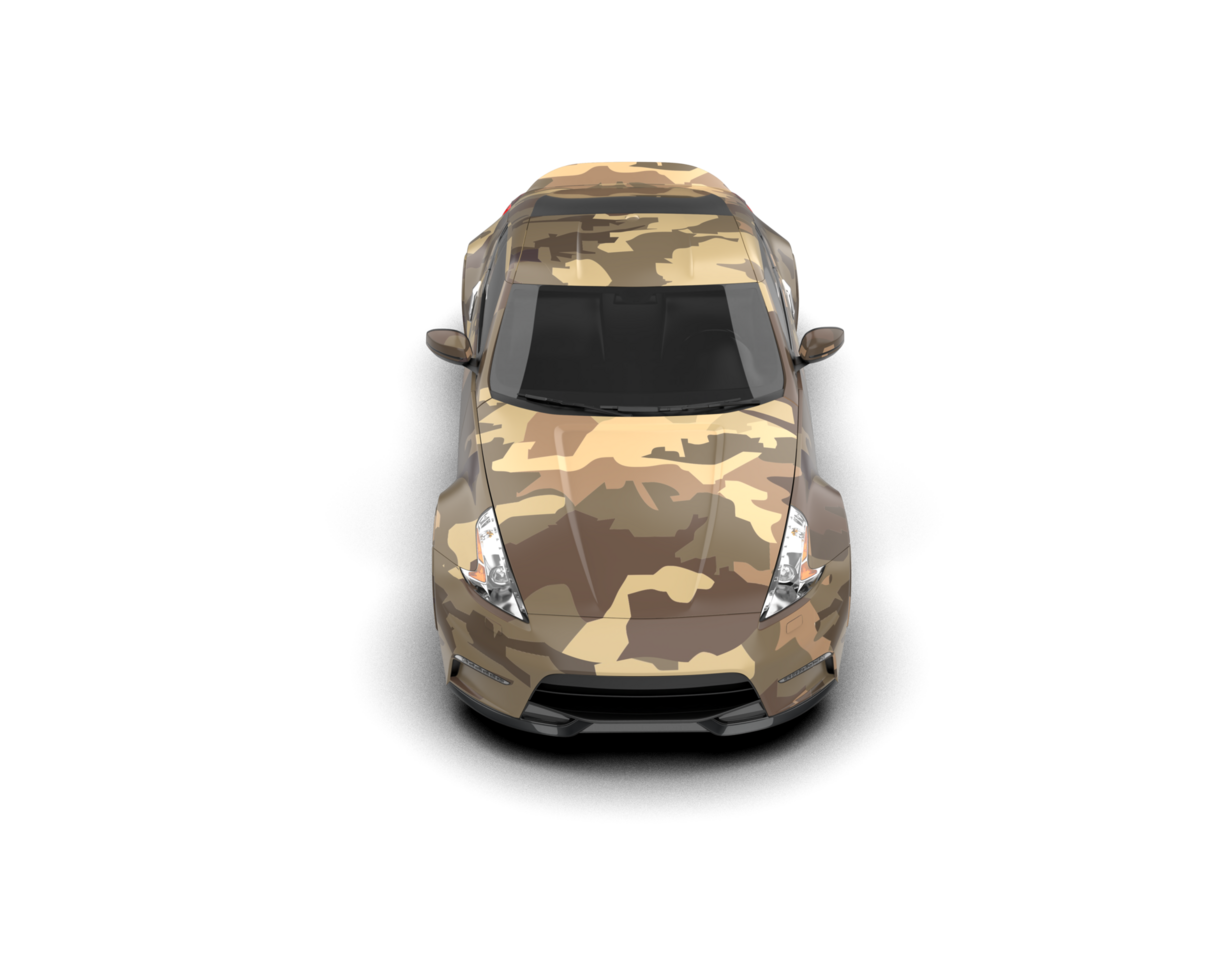 Realistic sport car isolated on background. 3d rendering - illustration png