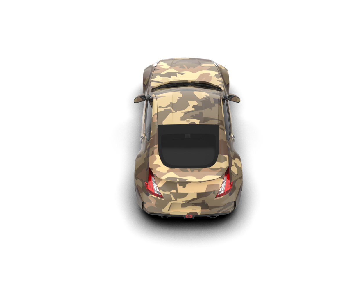 Realistic sport car isolated on background. 3d rendering - illustration png