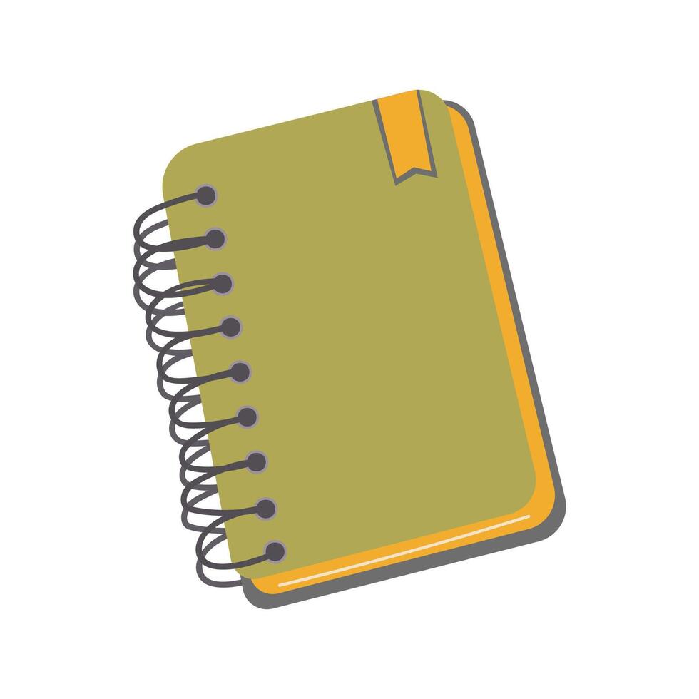 notebook, on a white background vector