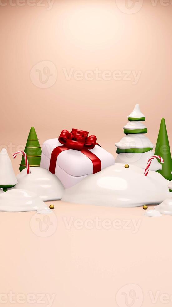 New 2022 Year is coming. Two gift photo