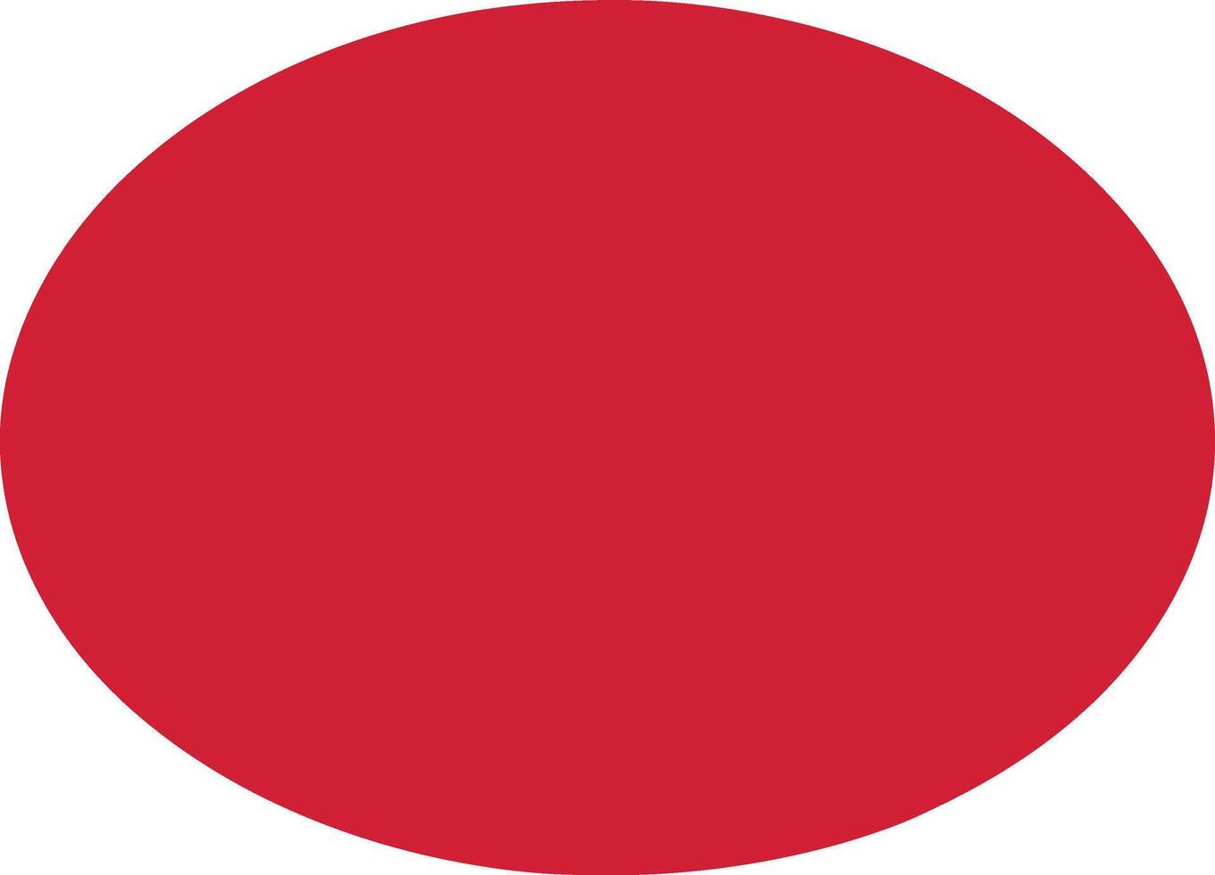 An oval shape vector