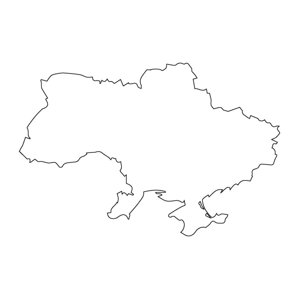 Ukraine country map icon vectors illustration symbol design