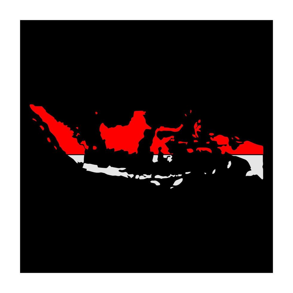 Indonesia map icon vectors illustration symbol design