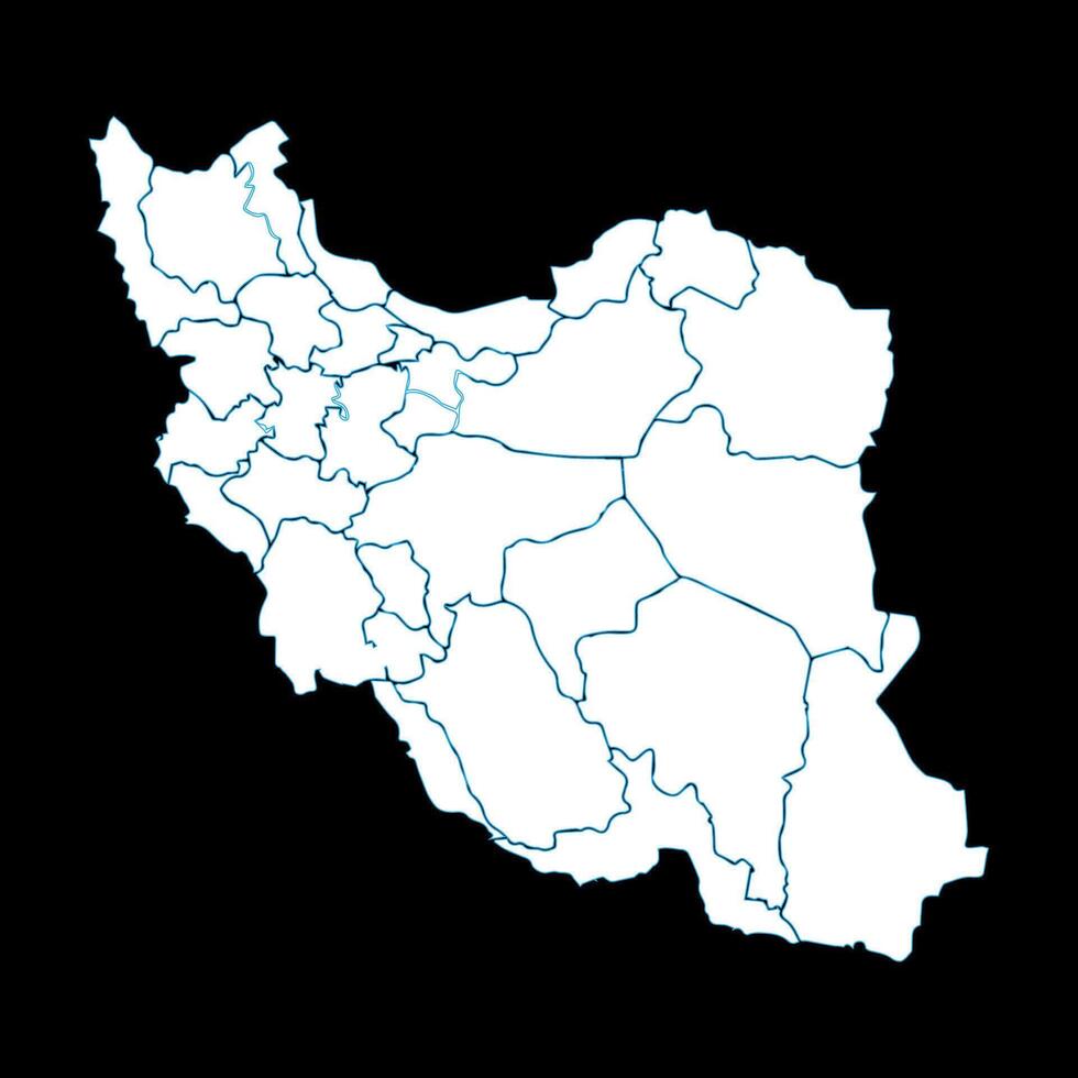iran country map icon vectors illustration symbol design