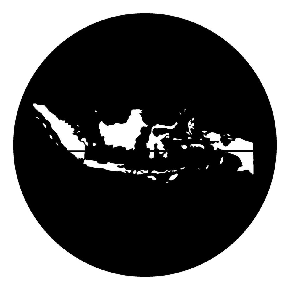 Indonesia map icon vectors illustration symbol design