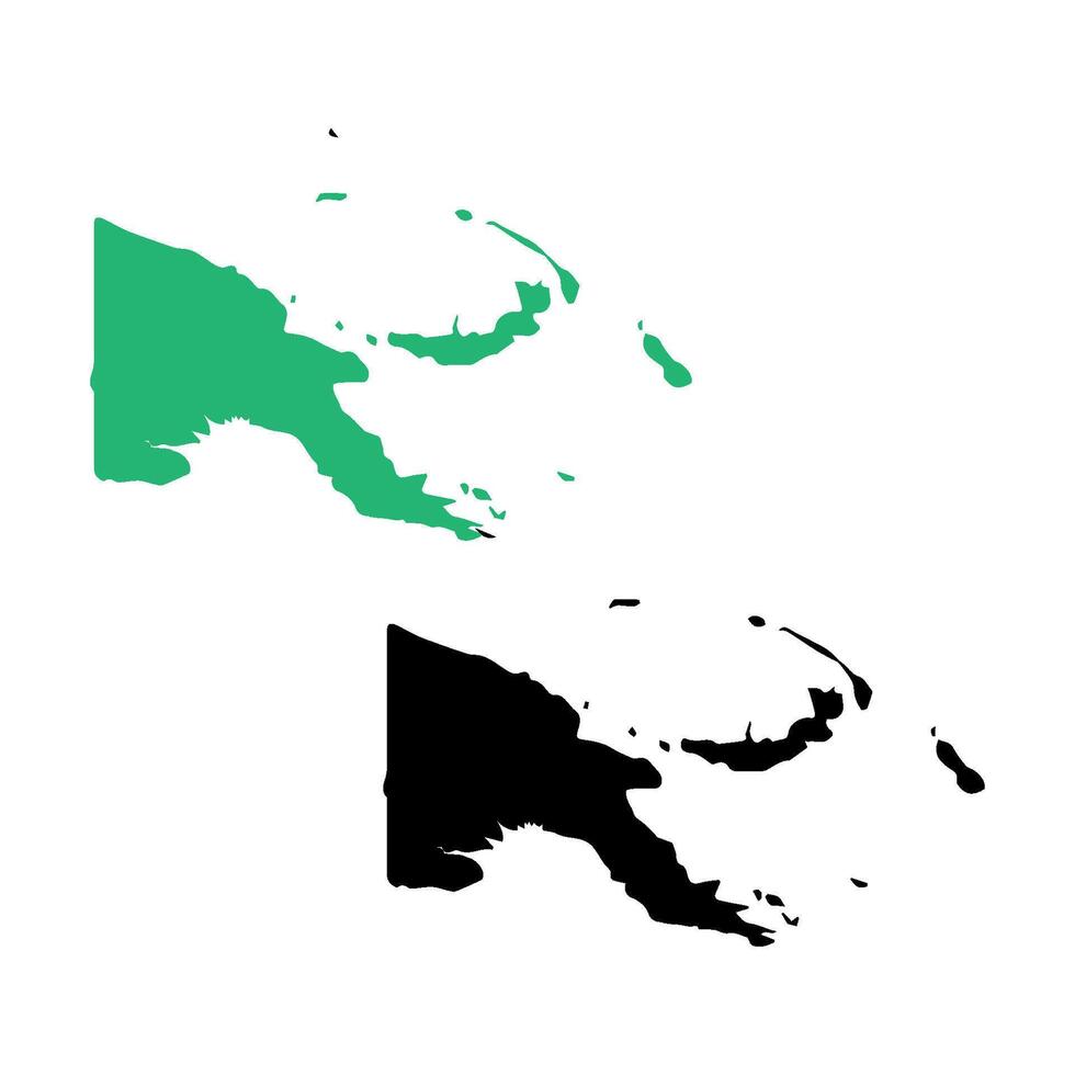 Papua New Guinea country map icon vectors illustration