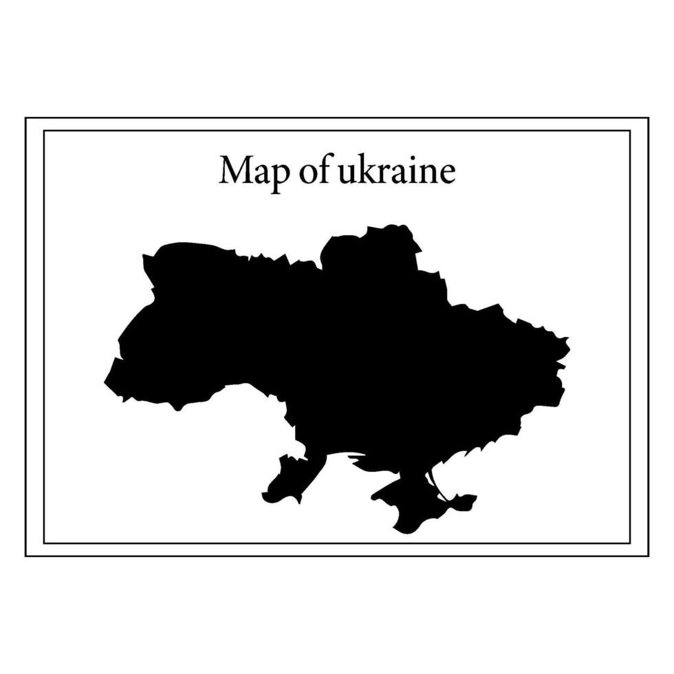 Ukraine country map icon vectors illustration symbol design