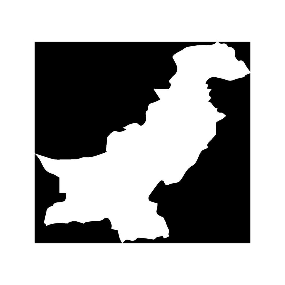 Pakistan country map icon vectors illustration symbol design