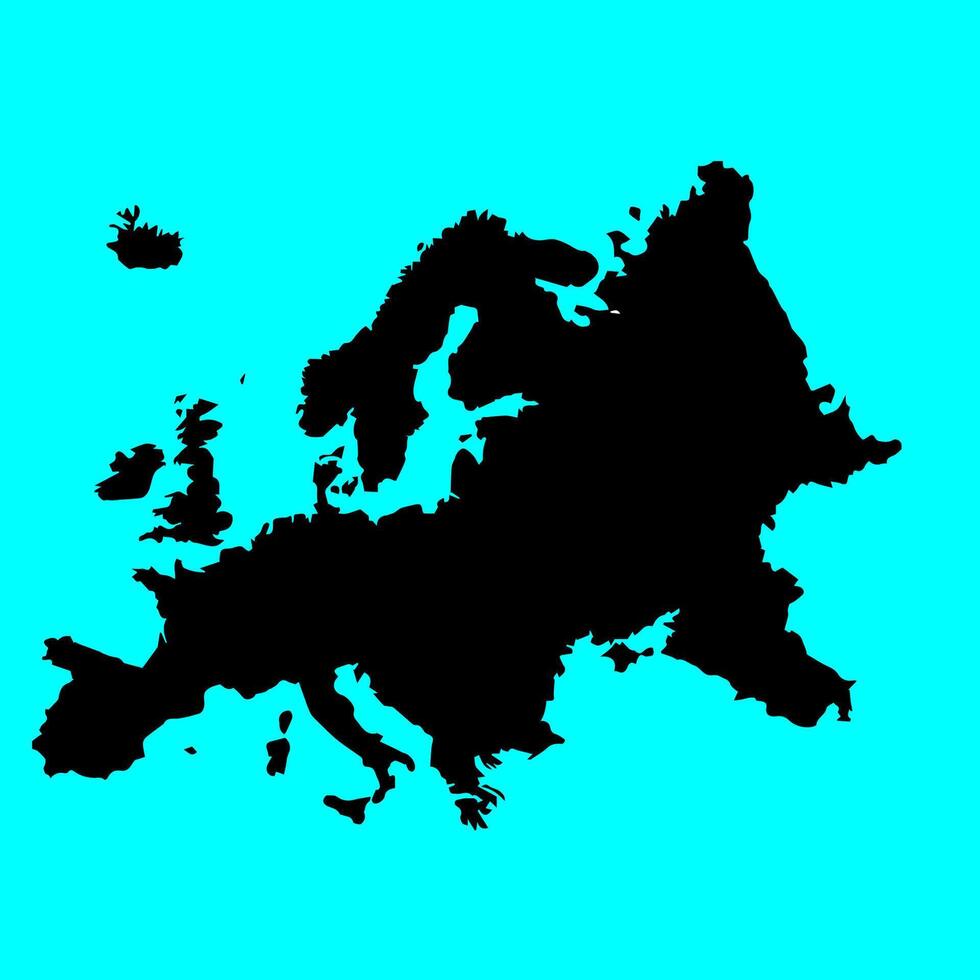 europe map icon vectors illustration