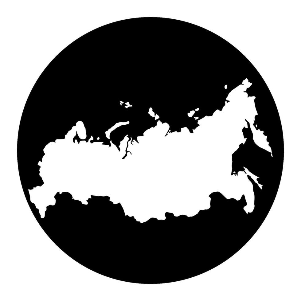 russia country map icon vectors illustration symbol design