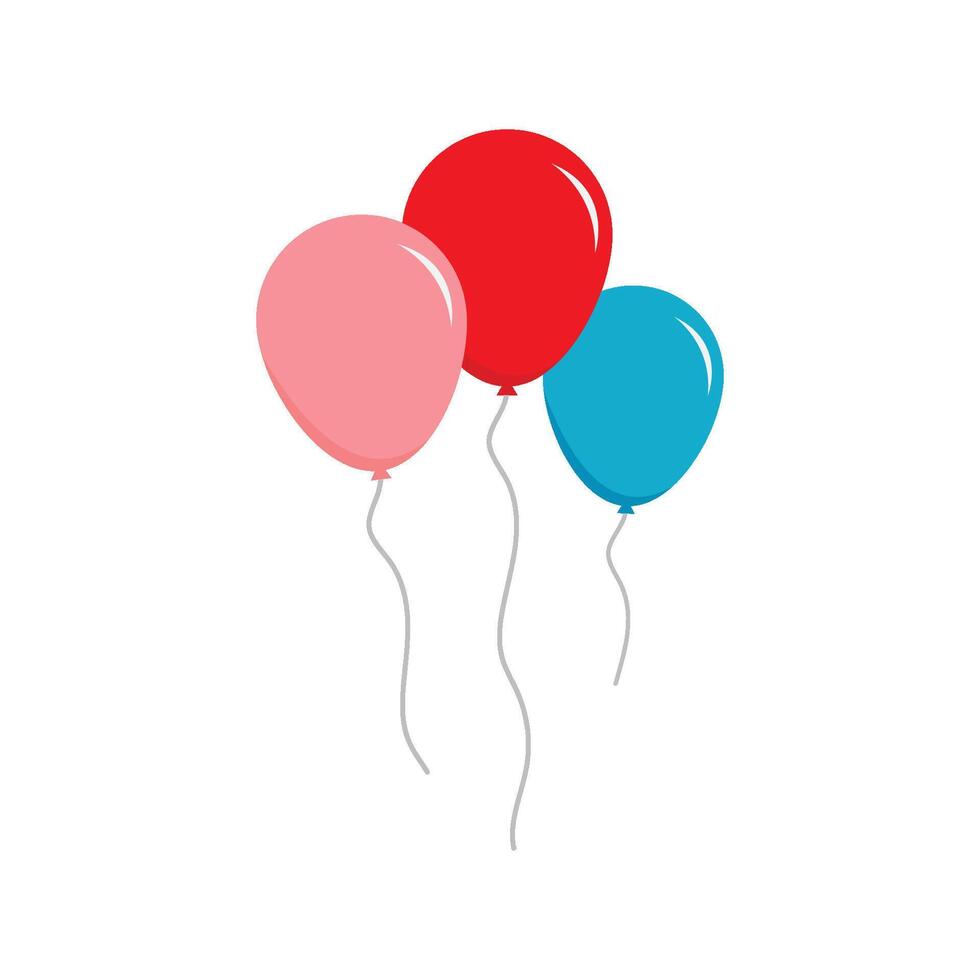 Flying baloon icon vector