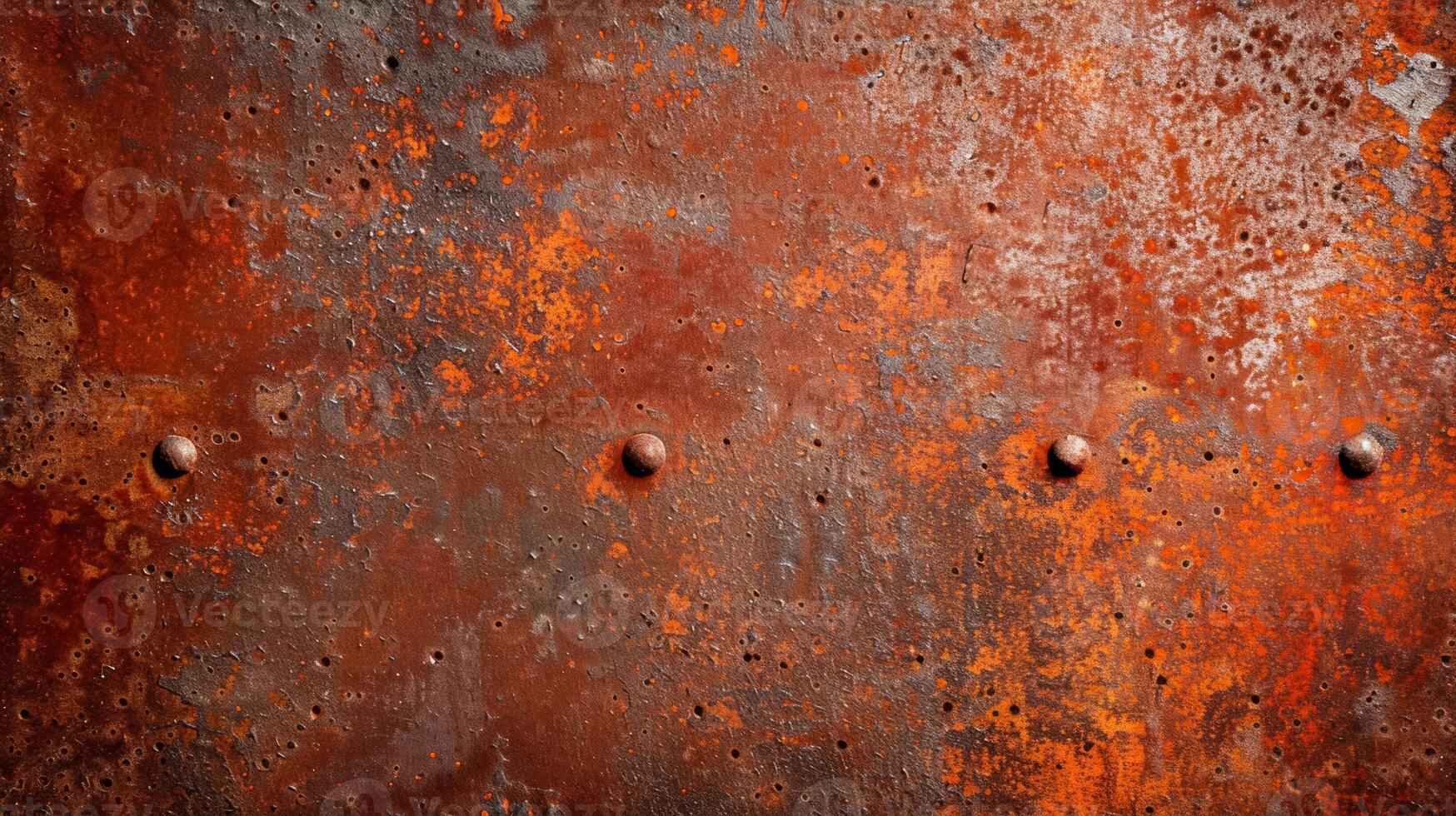 Textured surface of oxidized iron with deep red and brown rust ideal for grunge backgrounds photo