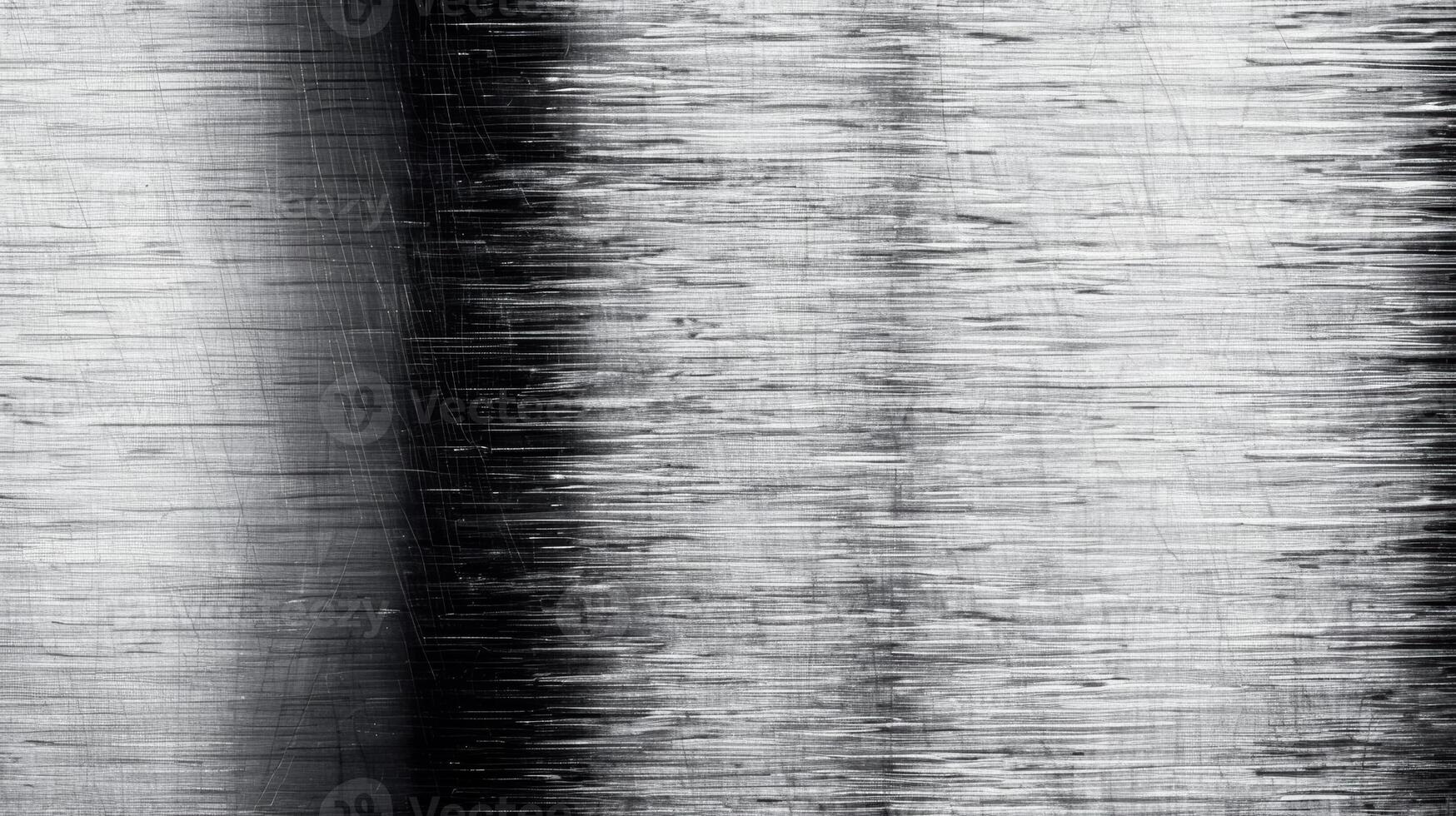 Close up of a brushed metal background with horizontal grain texture silver and gray tones photo