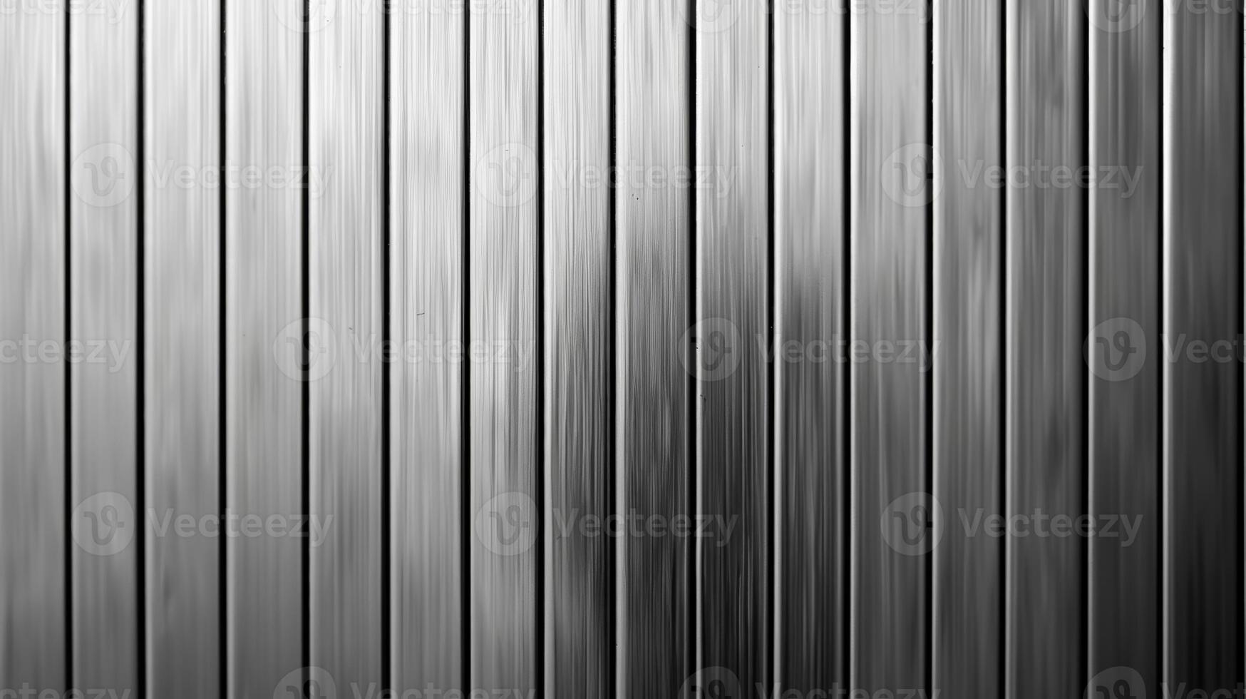 Metal background with a sleek vertical grain pattern smooth and polished finish silver and gray tones photo