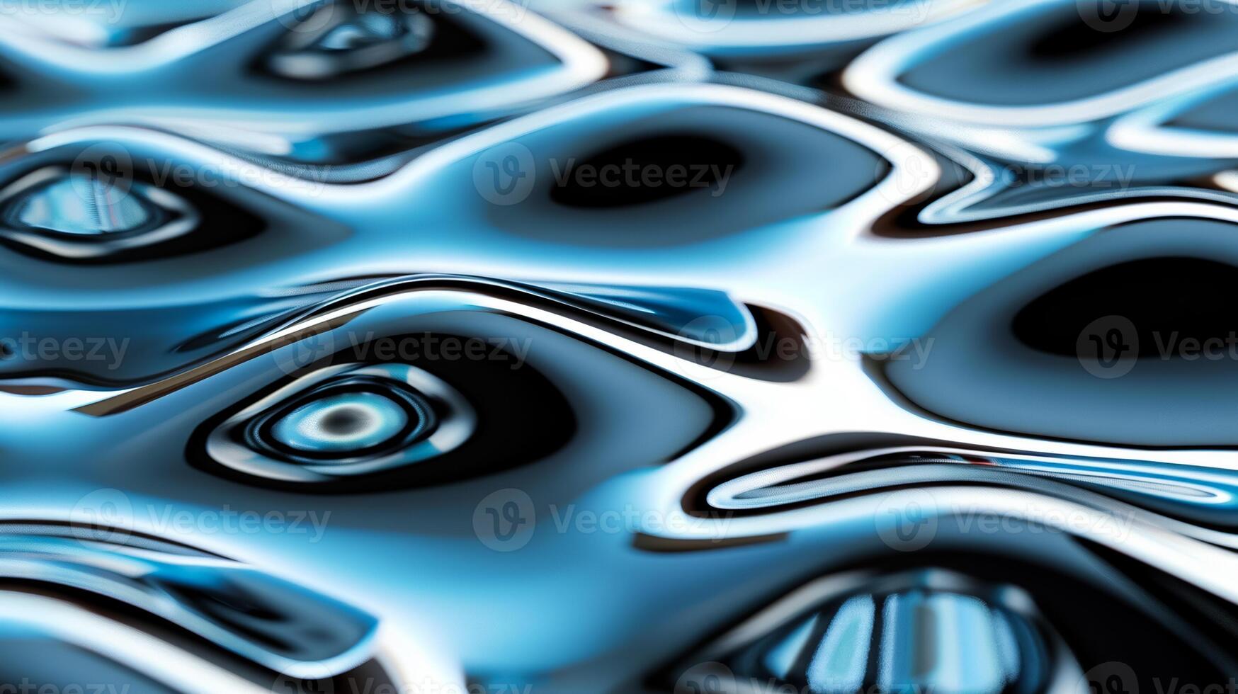 Detailed view of a rhodium surface highly reflective with a slight blue tint photo