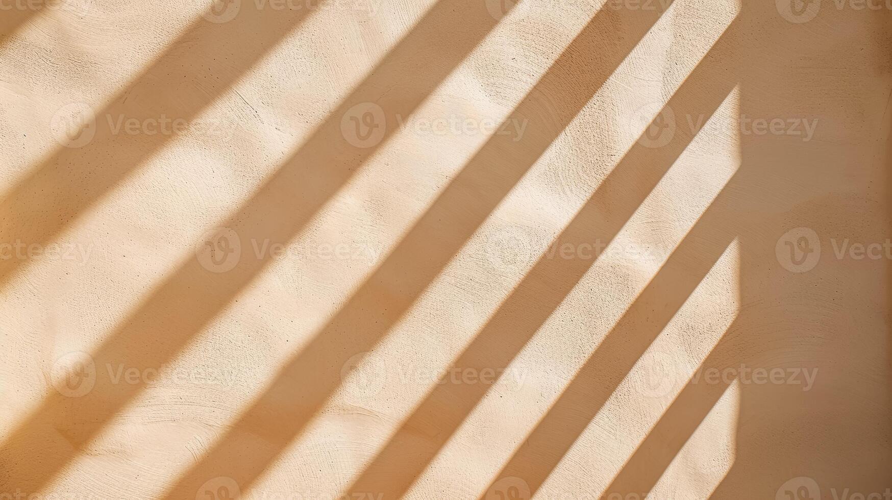 Close up of a textured wall with light and shadow patterns contemporary architecture warm beige tones photo