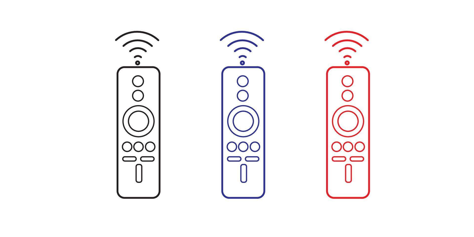 TV Remote Line Style Icon Design vector