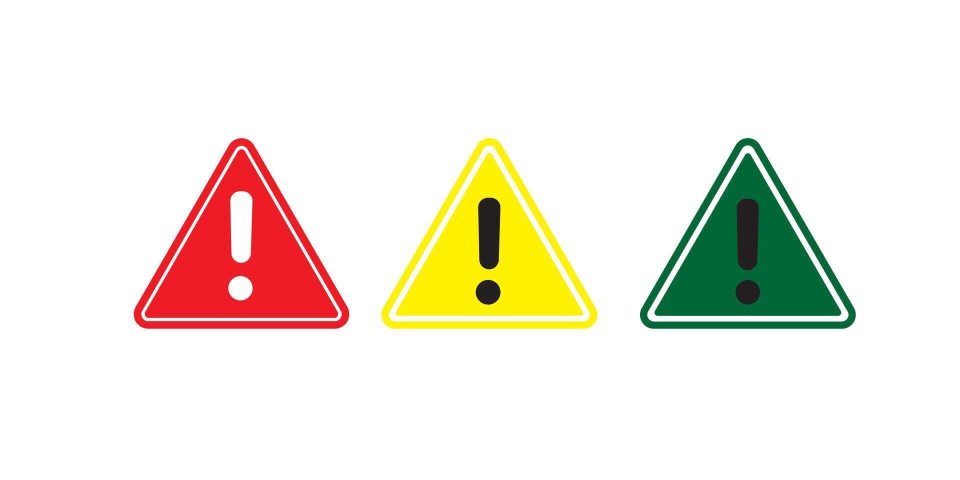 Warning attention caution Street Signs vector