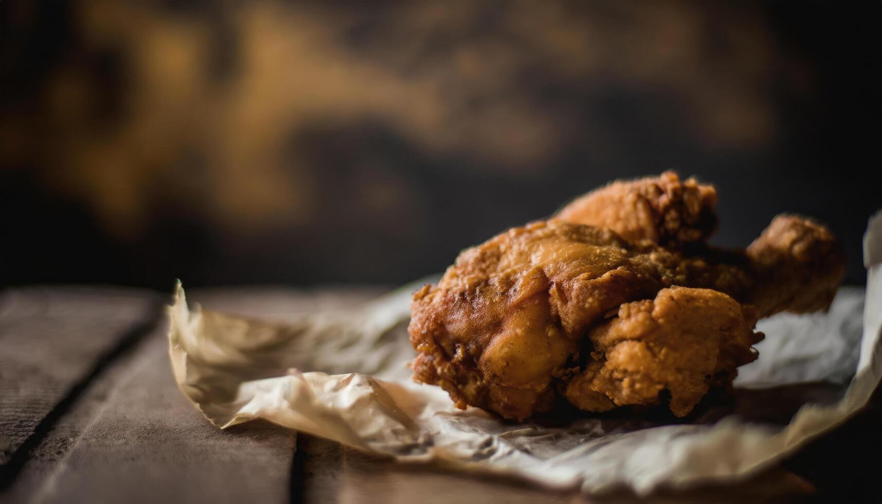 Copy Space image of Breaded chicken photo