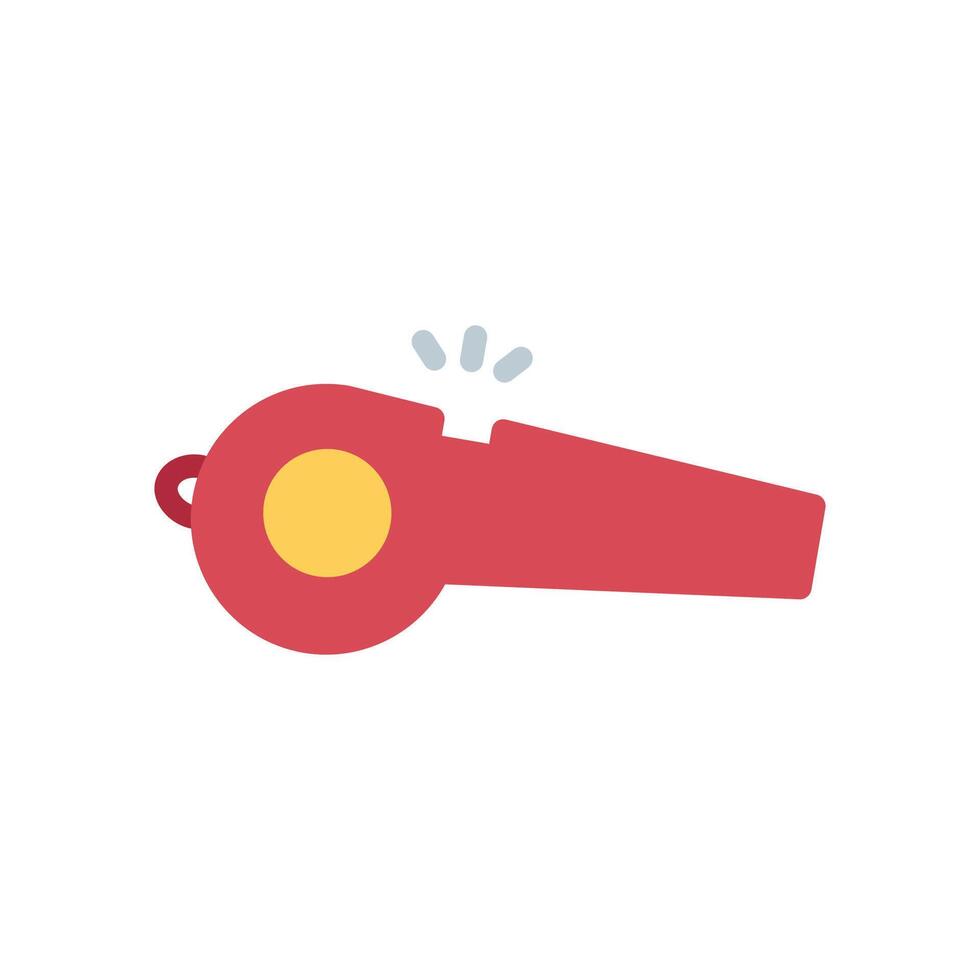 whistle icon flat vector