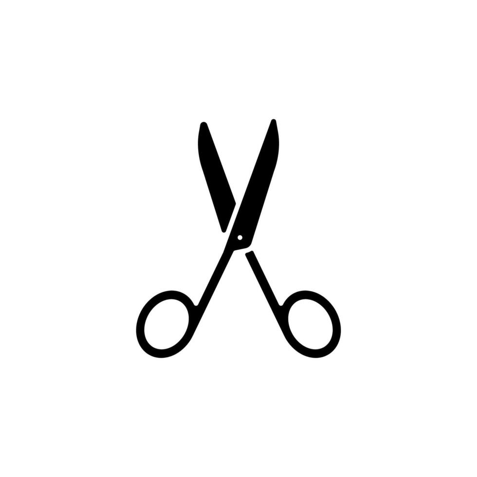 scissor icon design template elegant style vector