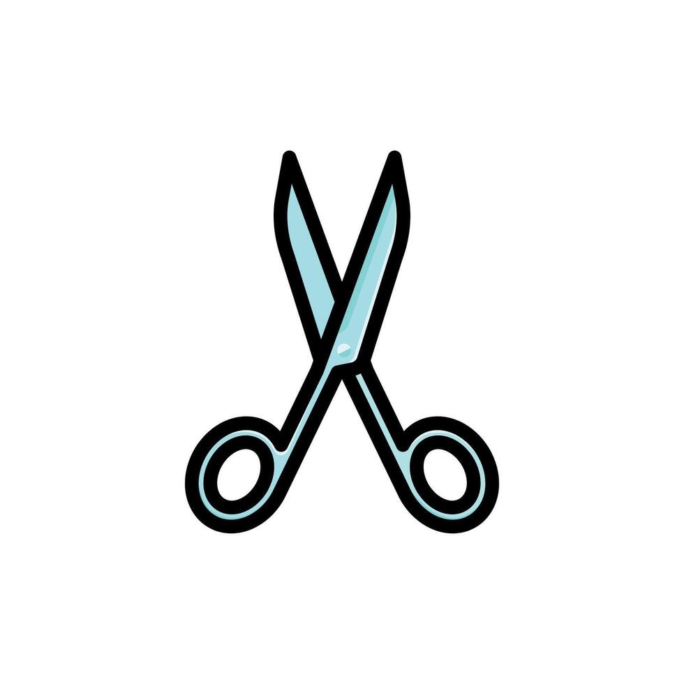 scissor icon design template elegant style vector