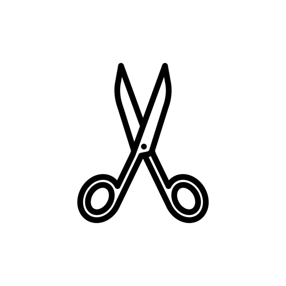 scissor icon design template elegant style vector