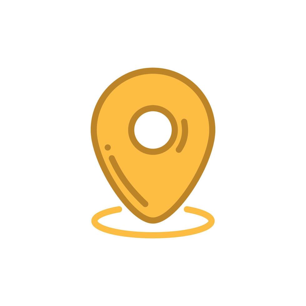 location pin icon design template elegant style vector