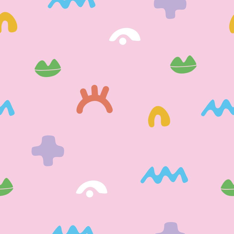 Cute abstract Seamless pattern. Perfect for fabric, textile, paper, wallpaper, wrapping or greeting card vector