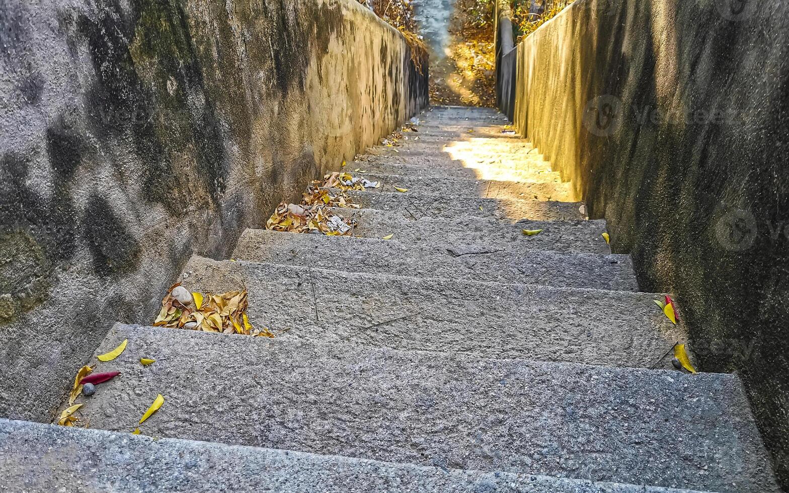 Simple stairs Steps outside in Puerto Escondido Mexico. photo