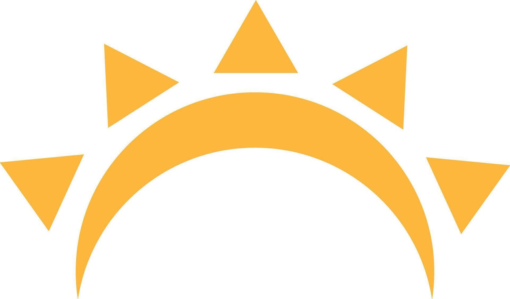 illustration of a rising sun vector