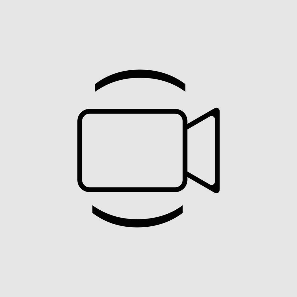 Player camera icon vector