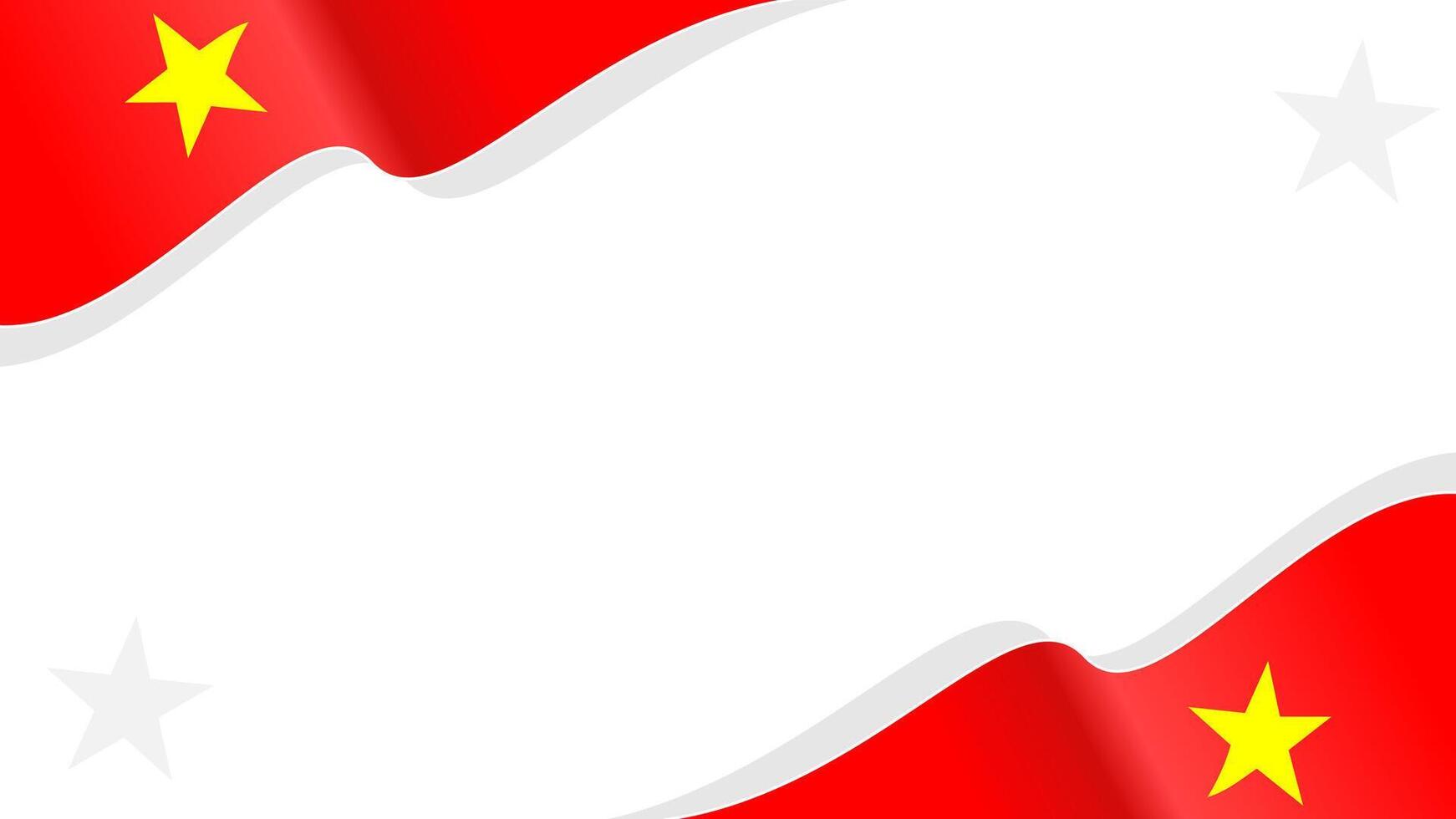 Vietnam ribbon flag. National flag background design. suitable for national day vector