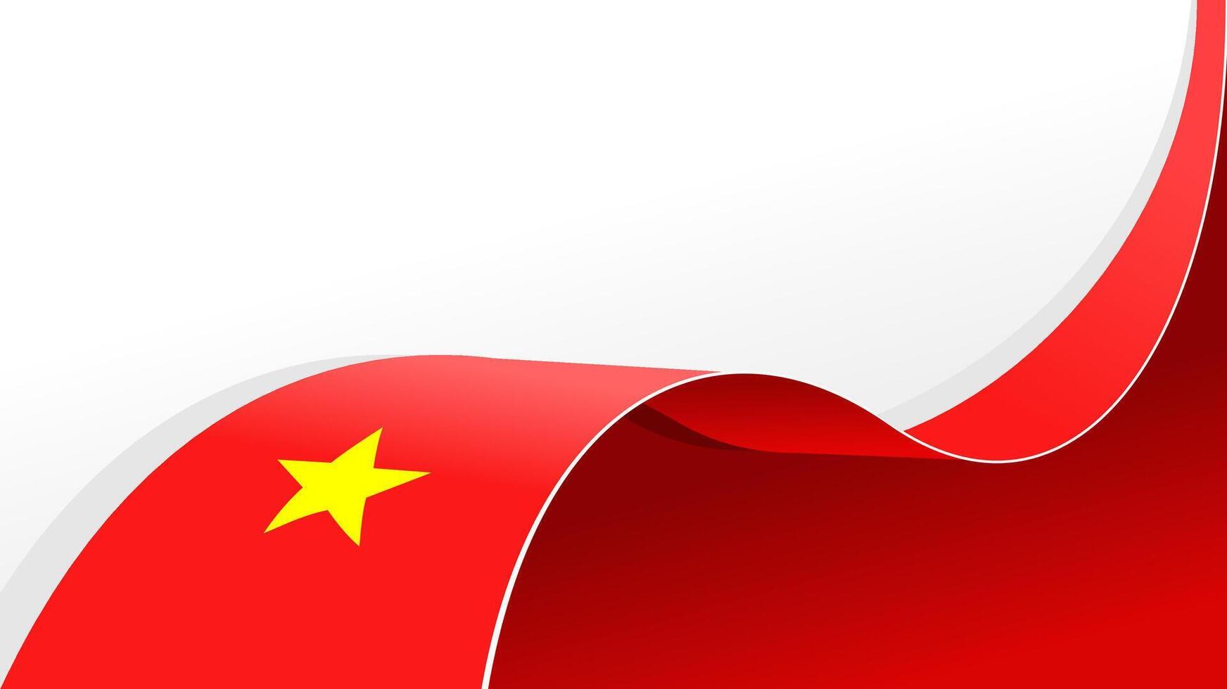 Vietnam ribbon flag. National flag background design. suitable for national day vector