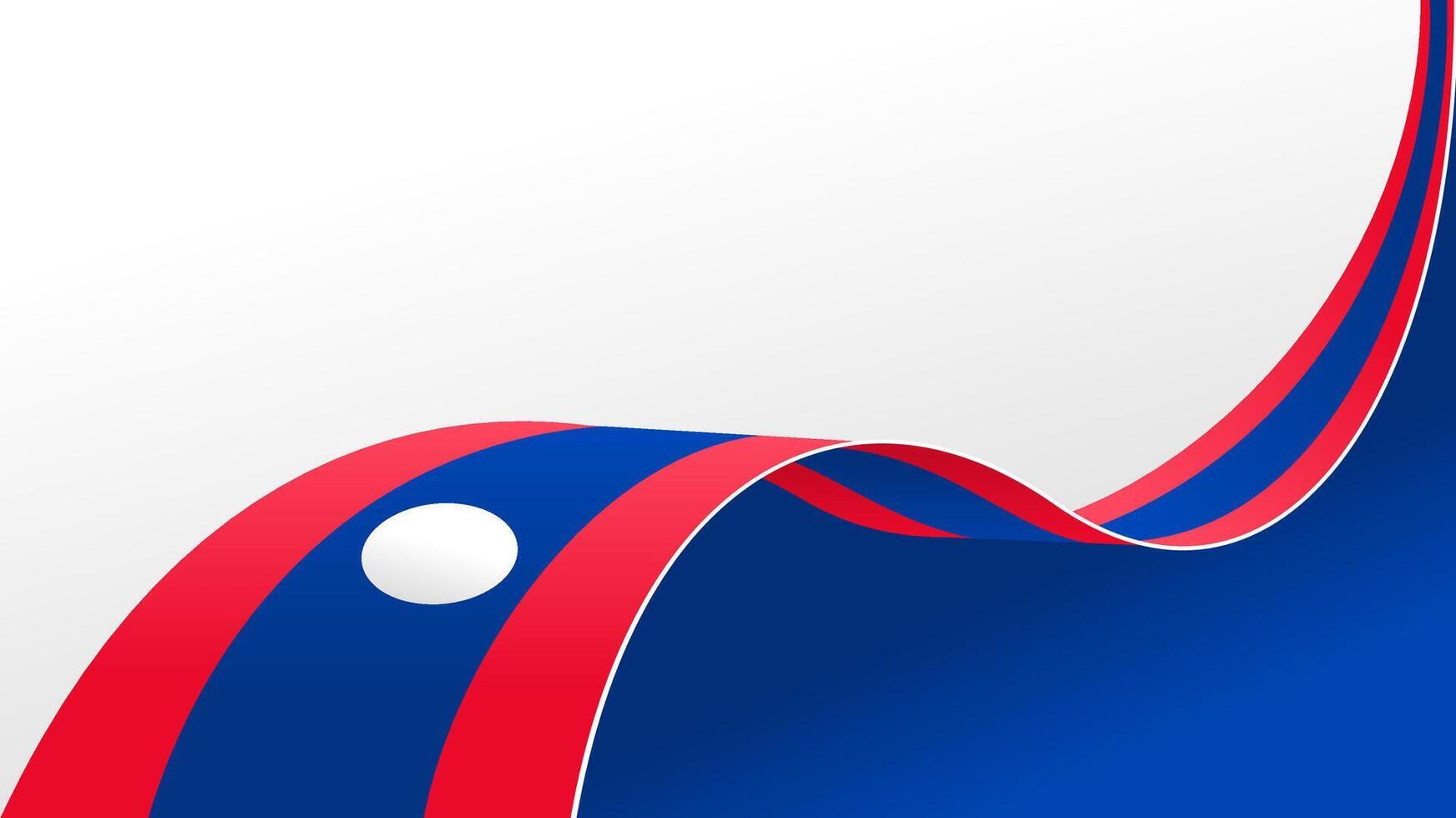 wavy laos flag background with copy space for text. laos national day vector
