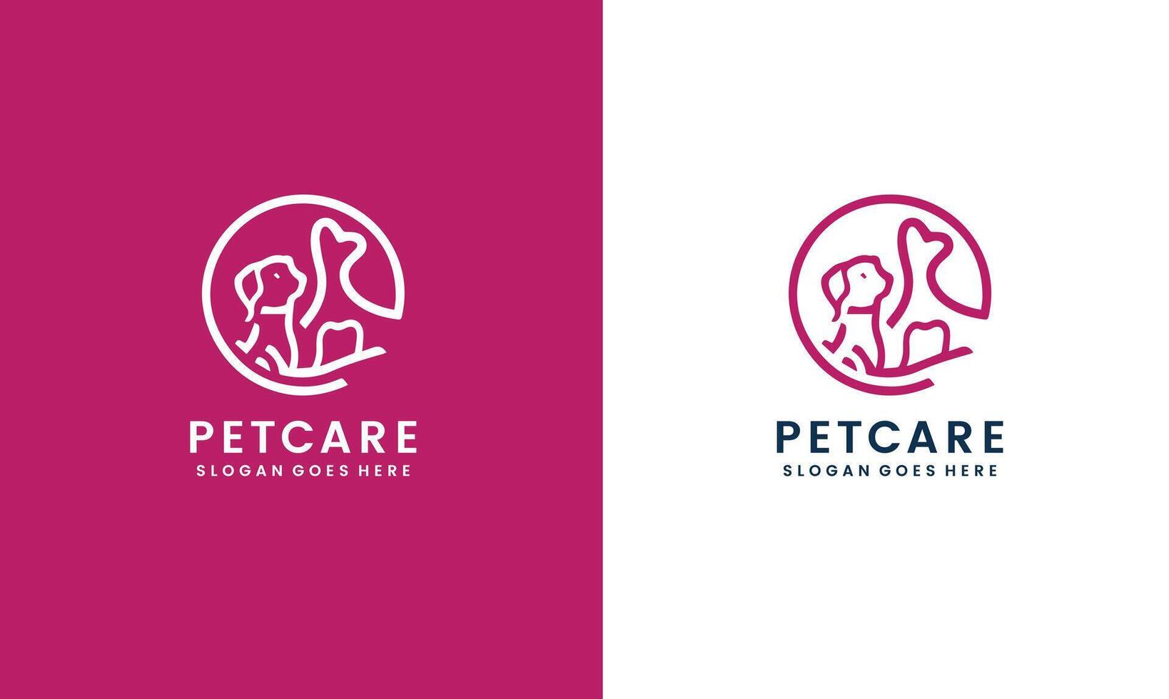 Animal and Pet Logo Design Template Pro . vector